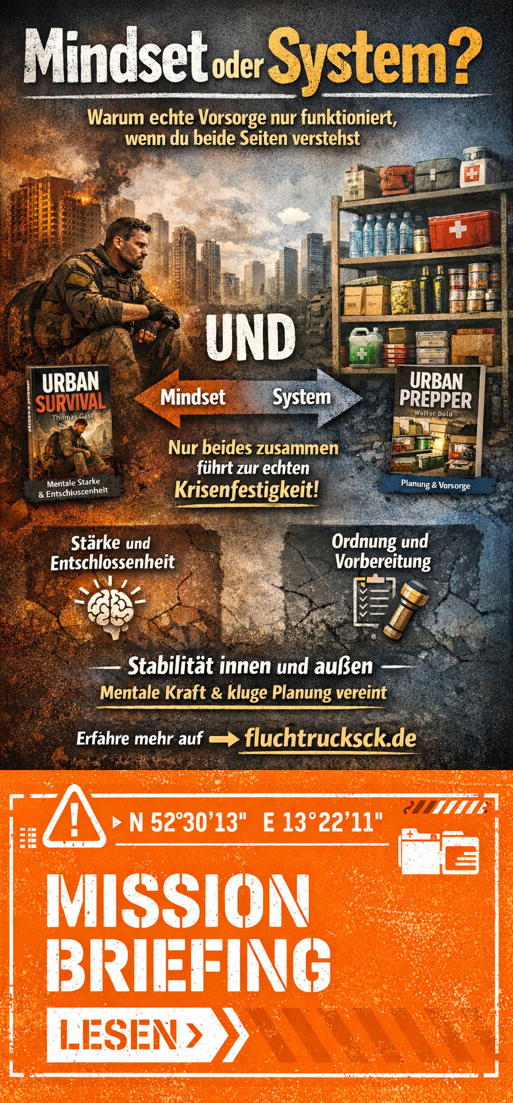 Mindset oder System beide sind wichtig in der Krisenvorsorge