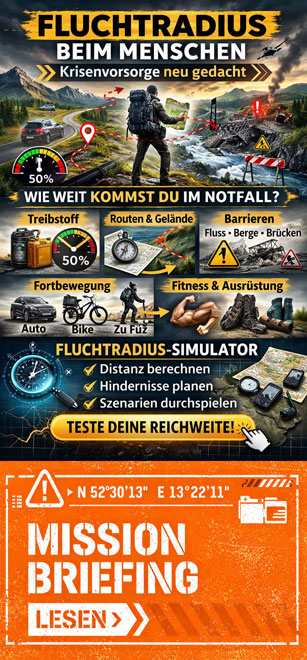 Mission Control - Fluchtradius richtig berechnen
