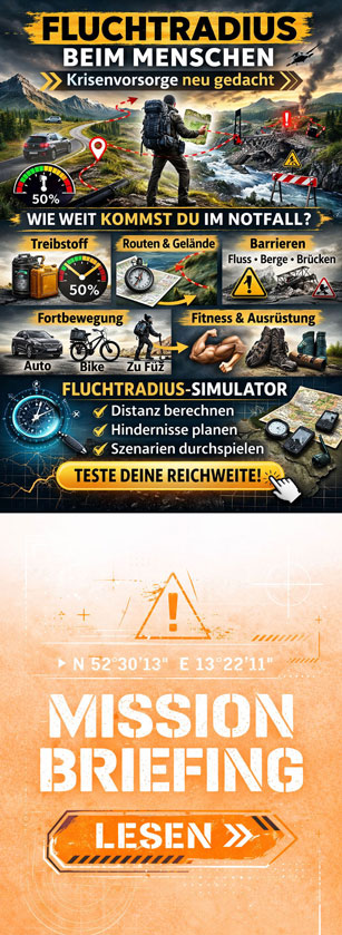 Mission Control - Fluchtradius richtig berechnen