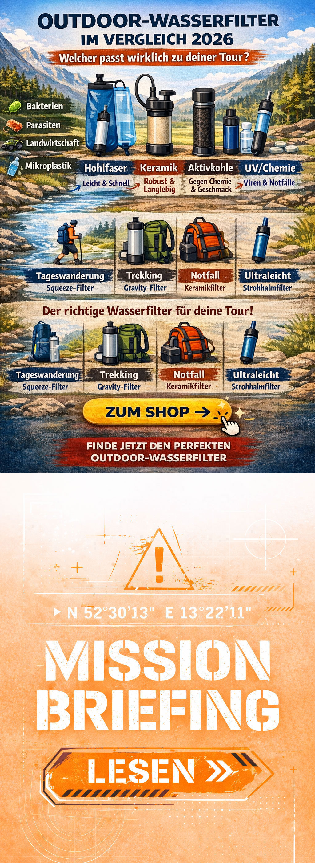 Blogbeitrag zu welche Wasserfilter gibt es, der große Vergleich