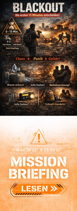 Blackout die ersten 15 Minuten sind entscheidend
