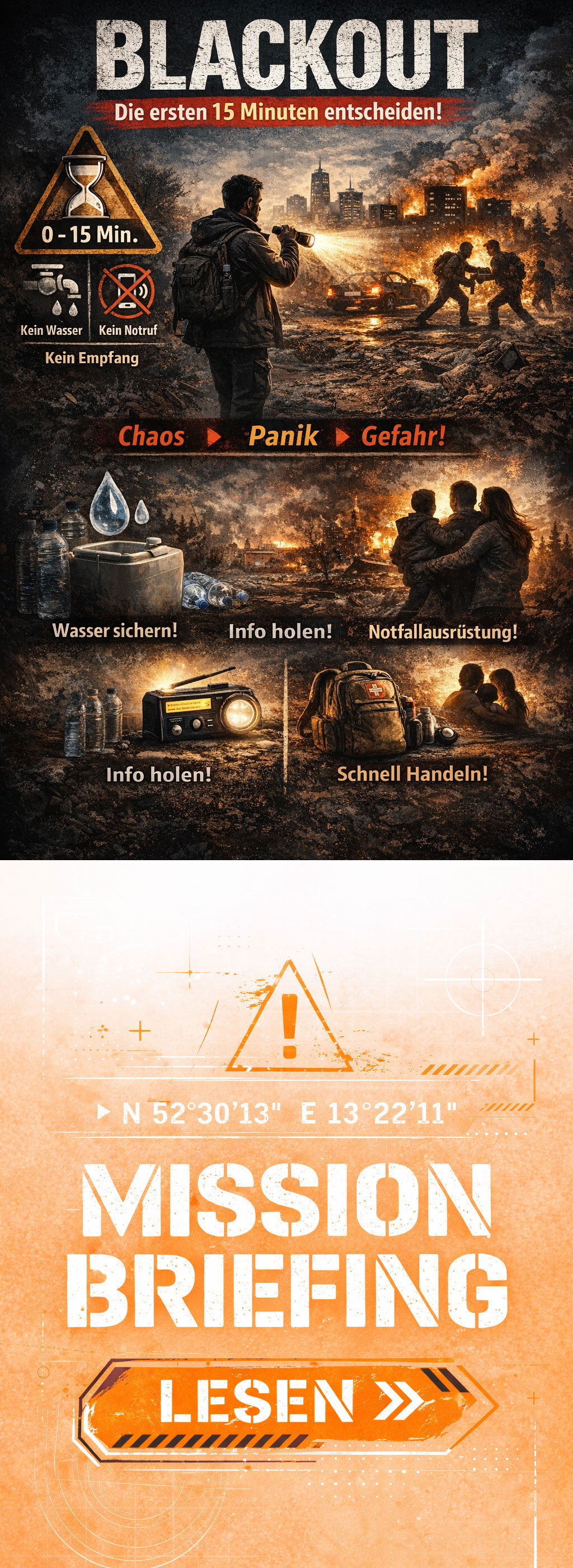 Blackout die ersten 15 Minuten sind entscheidend