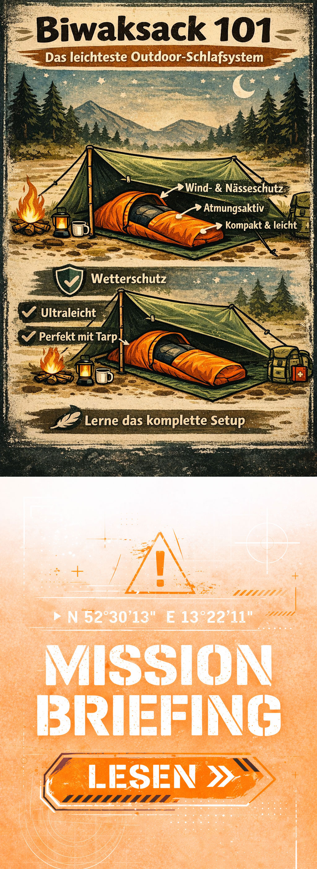 Blogbeitrag zu Biwaksack