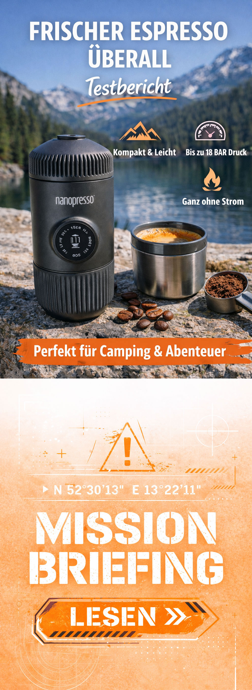 Testbericht der Nanopresse Esspressomaschiene