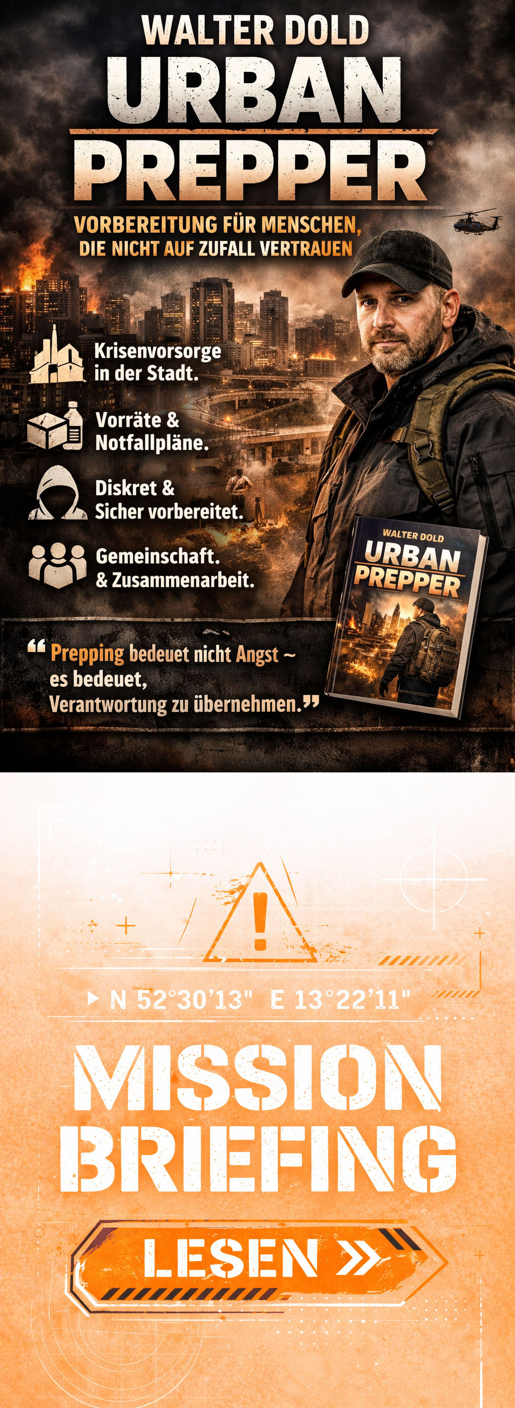 Walter Dold wie er sich vorbereitet in Urban Prepper