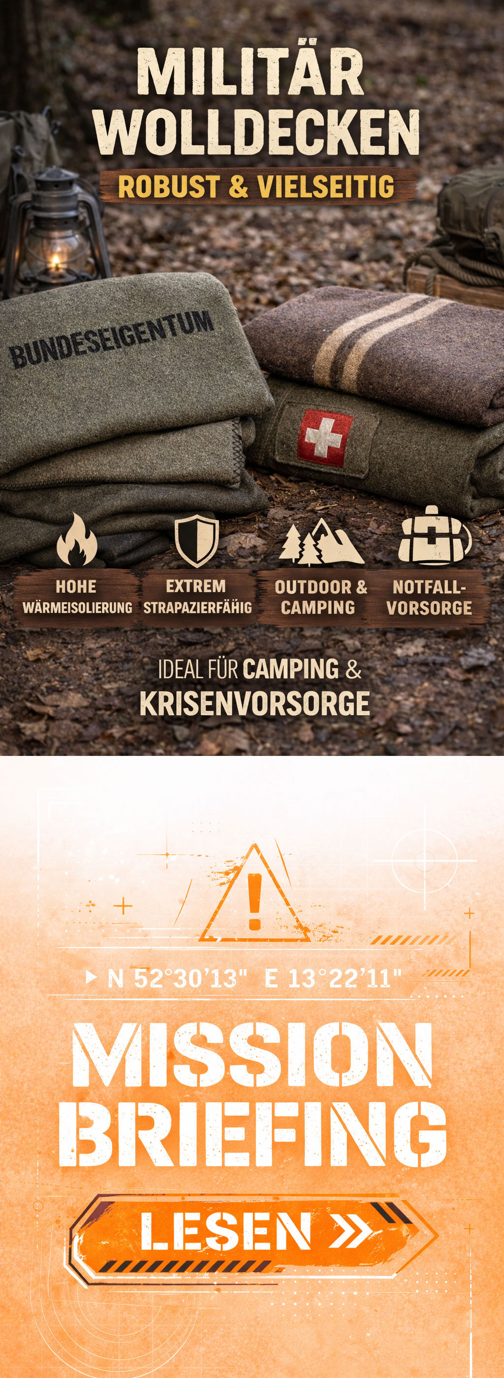 Wolldecken für wohlige Wärme bei Krisenvorsorge