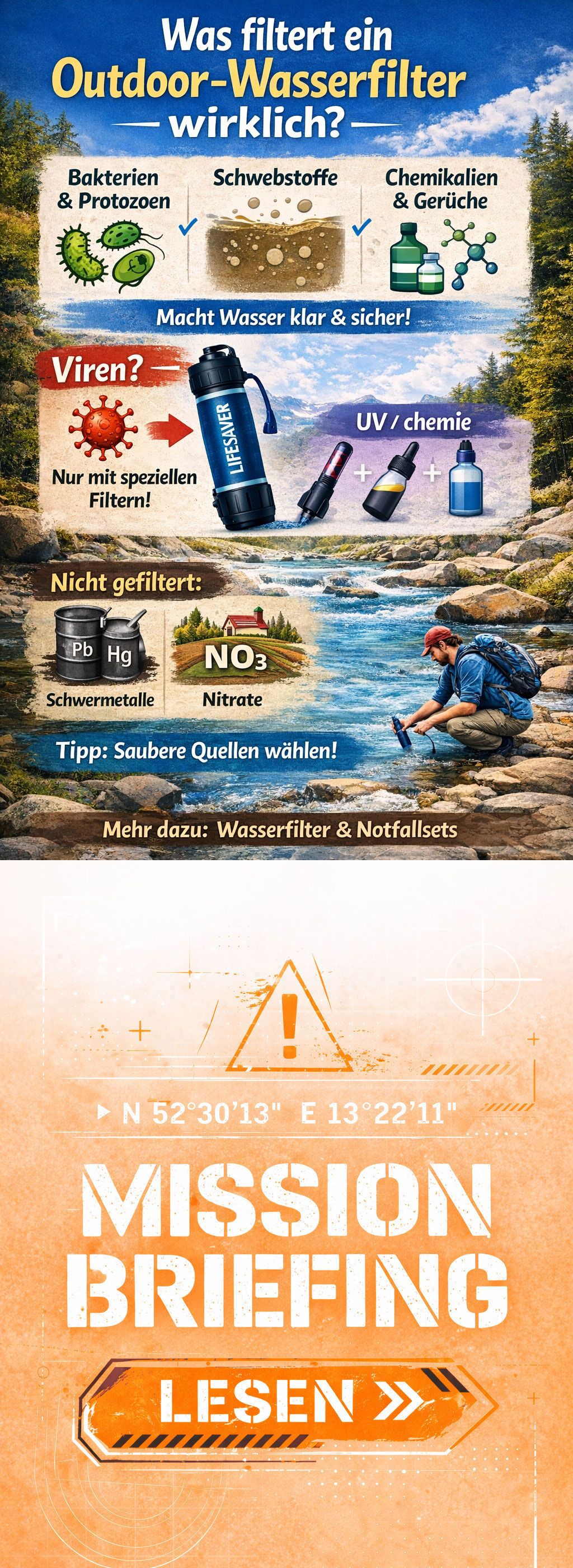 Blogbeitrag was ein Wasserfilter wirklich heraus filtern kann