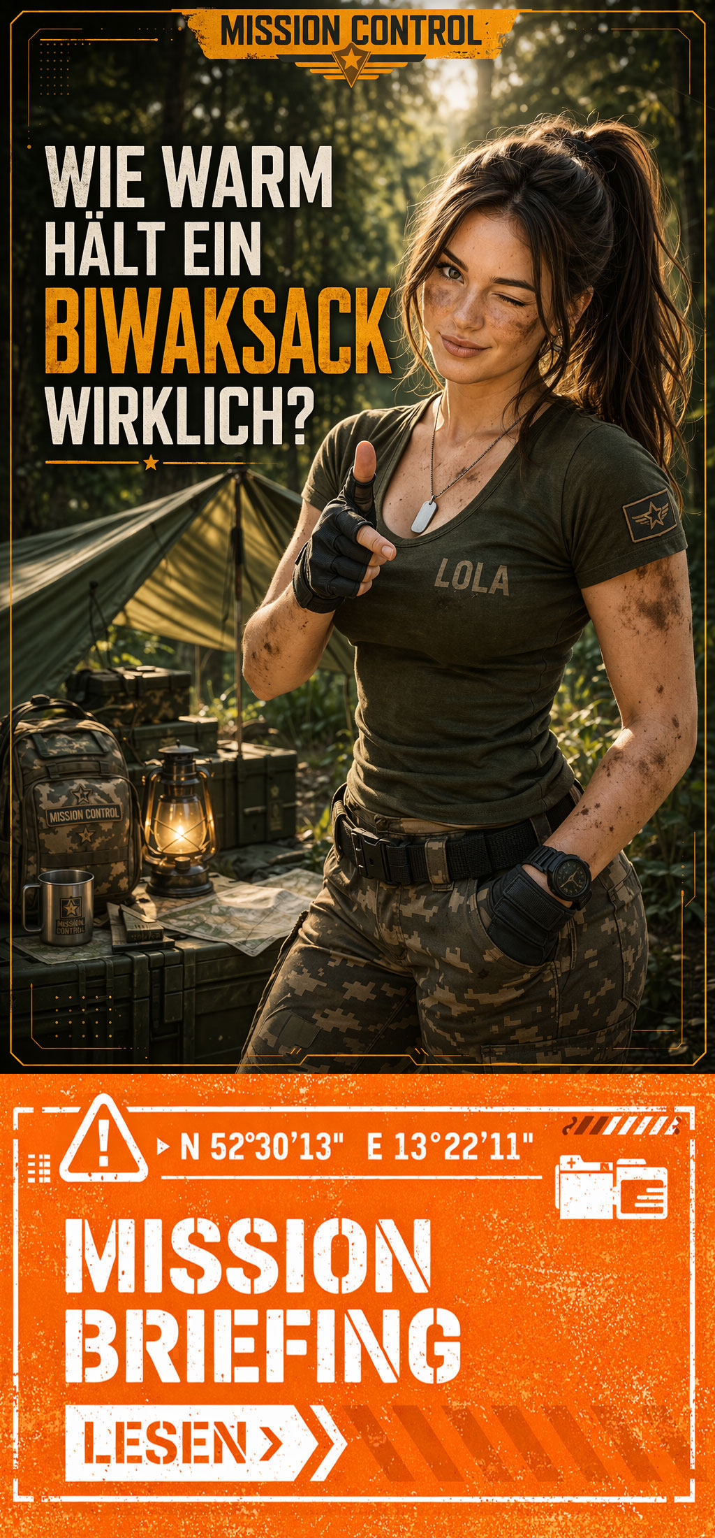Mission Control 16 Biwaksack wie warm hält er wirklich