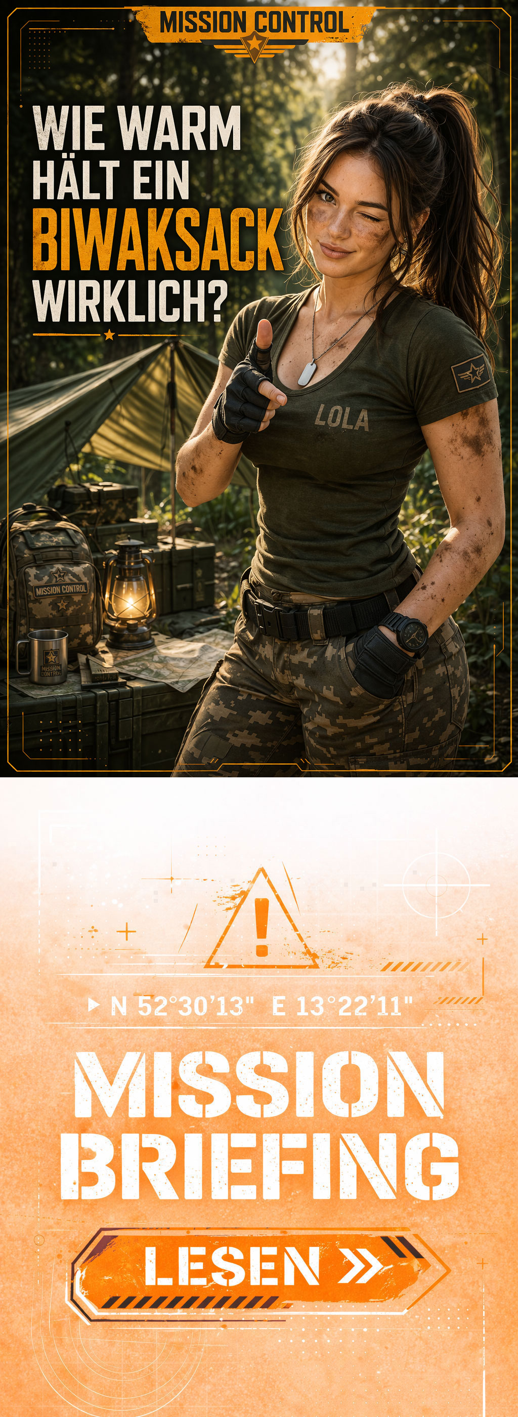 Mission Control 16 Biwaksack wie warm hält er wirklich