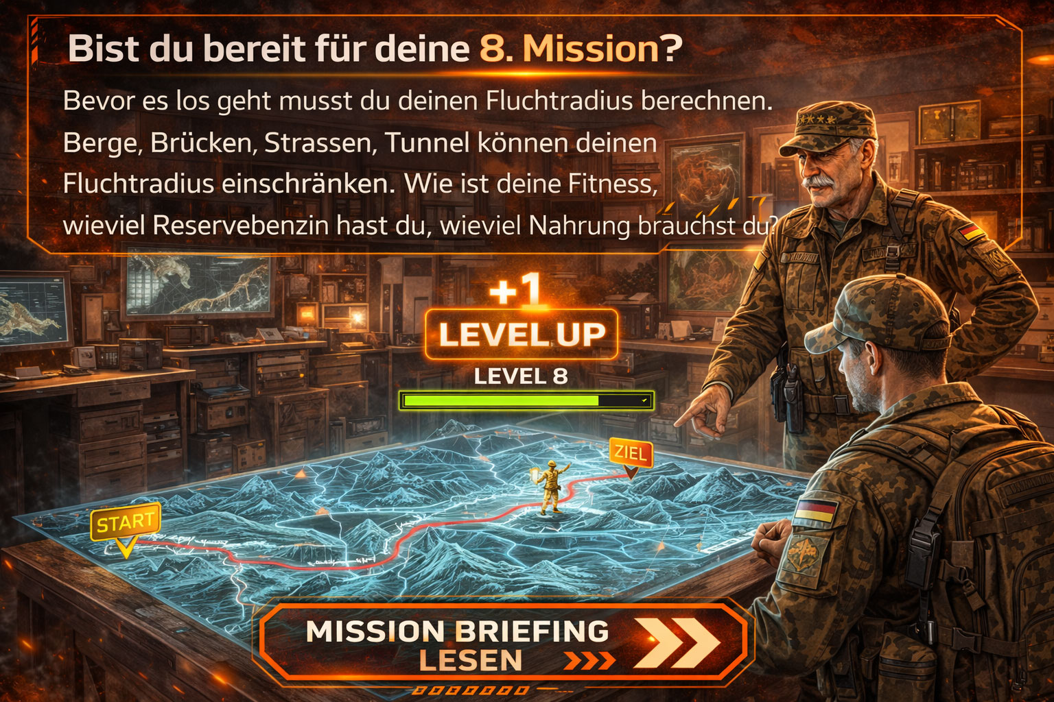 Mission Control wie du deinen Fluchtradius richtig berechnest, Notfallrucksack!