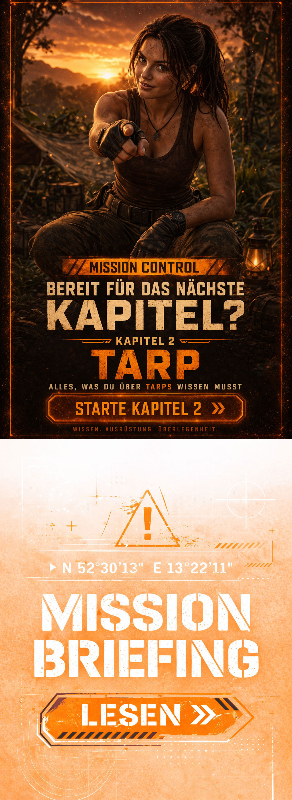 Mission Control 11 welche Tarp Größe ist perfekt für dich?