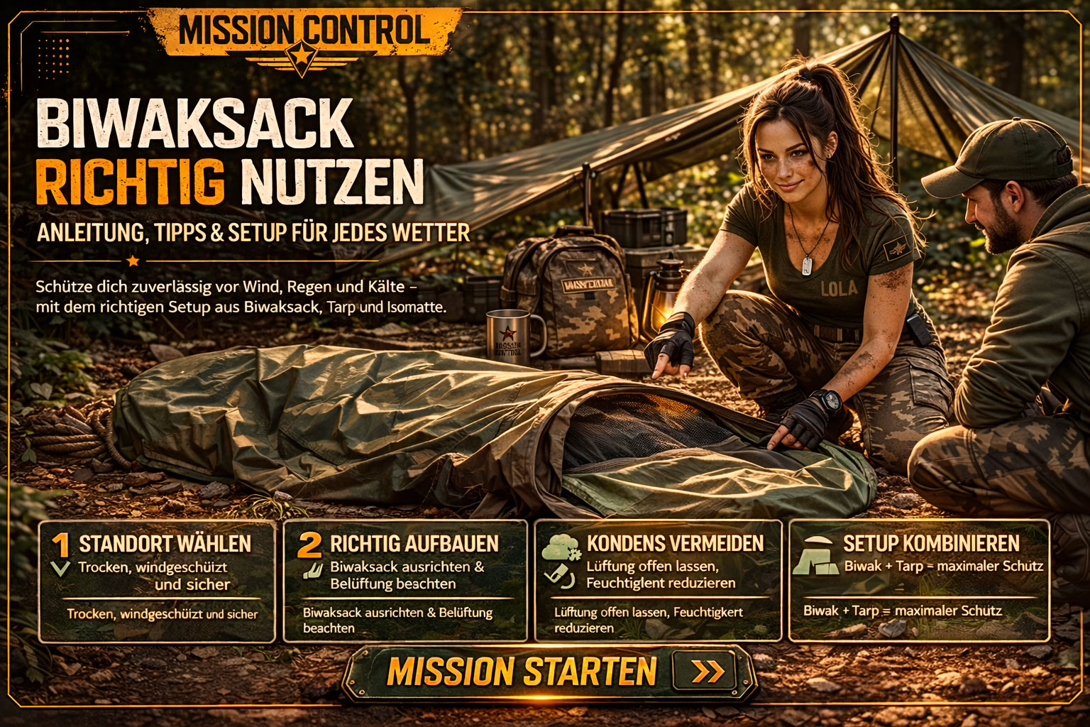 Mission Control  So funktioniert ein Biwaksack in der Praxis