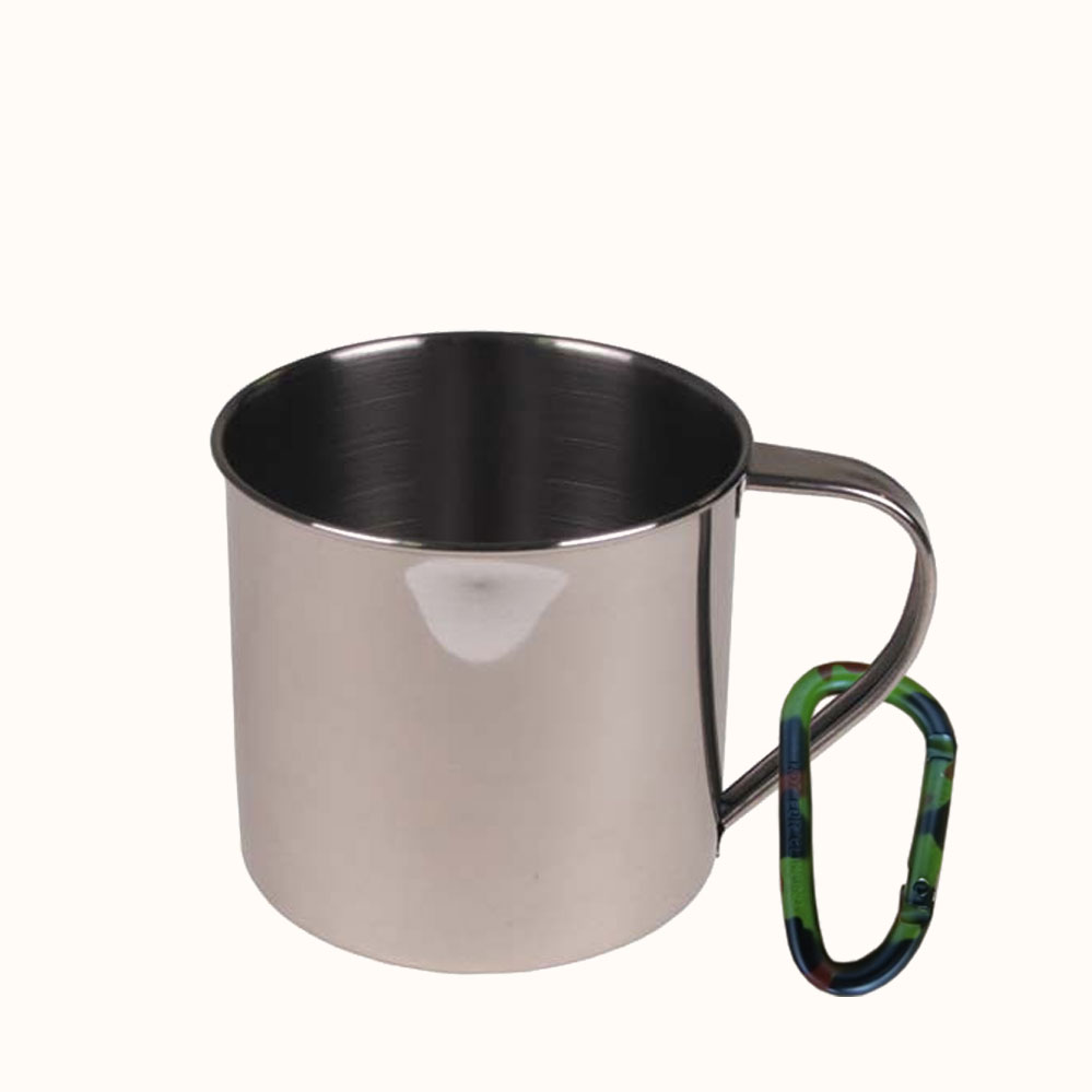 500ml Edelstahlbecher als Topf für Notkocher