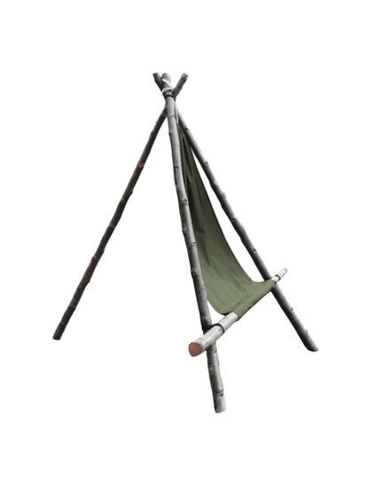 Tragbarer Segeltuchstuhl - Bushcraftsessel