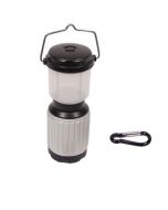 Camping-Laterne 17 LED wasserdicht, silber-schwarz