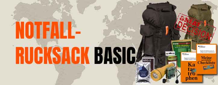 Notfallrucksack Basic von Fluchtrucksack.de