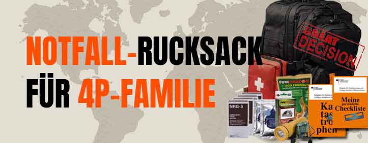 Notfallrucksack Familie von Fluchtrucksack.de